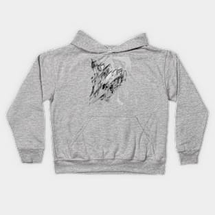 Abstract grey in shadow Kids Hoodie